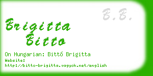 brigitta bitto business card