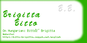 brigitta bitto business card